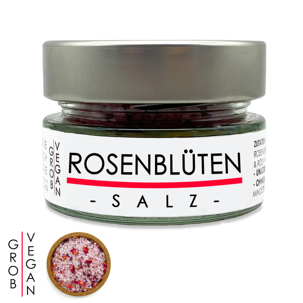Rosenblüten Salz 70g - Kräutersalz Gewürzsalz