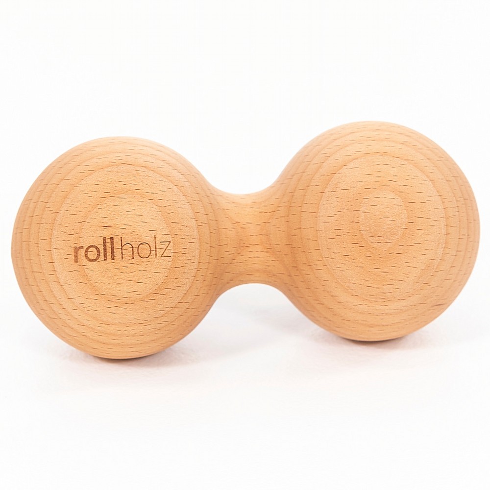 Duoball Doppelkugel 7 cm Faszientraining Handmade in Germany - ROLLHOLZ