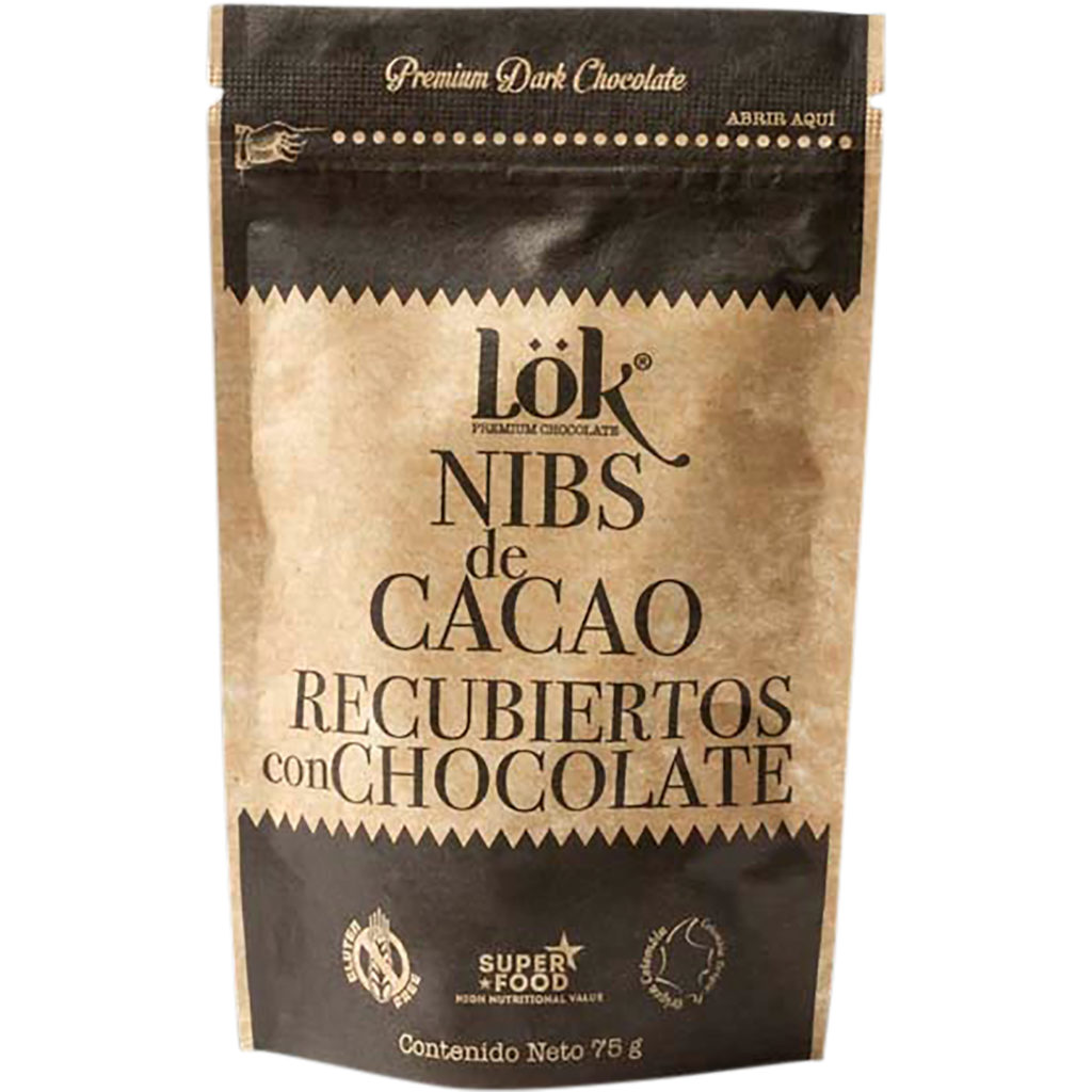 Cacao Nibs Coated with Chocolate